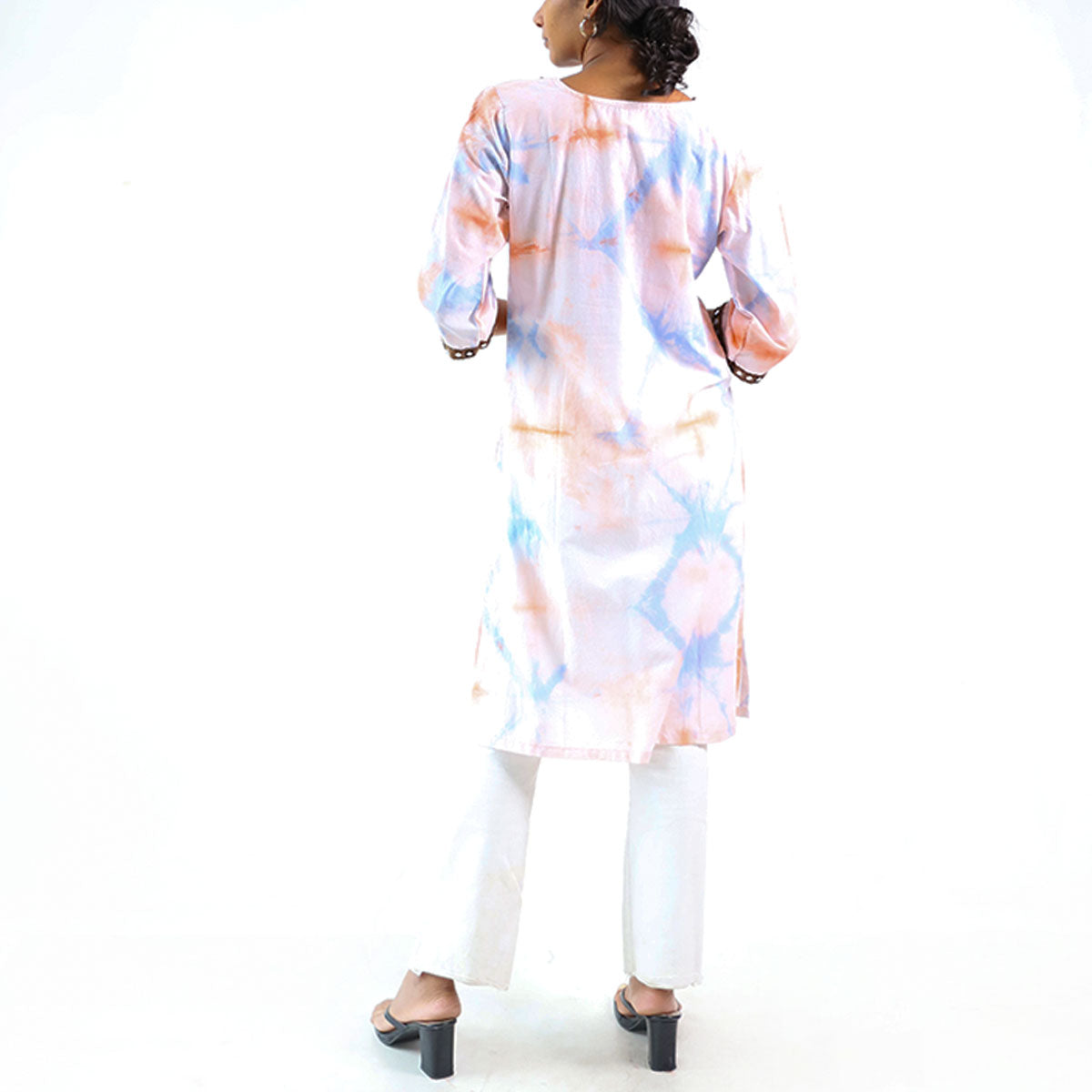 Soft Hues Tie-Dye Kurtha