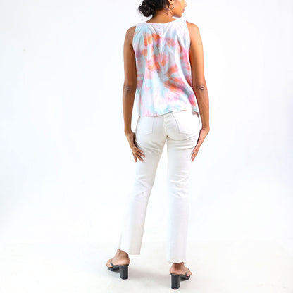 Cotton Candy Charm Tie-Dye Top