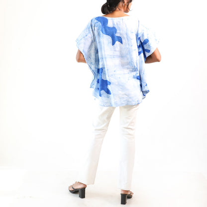 Azure Breeze Poncho Top