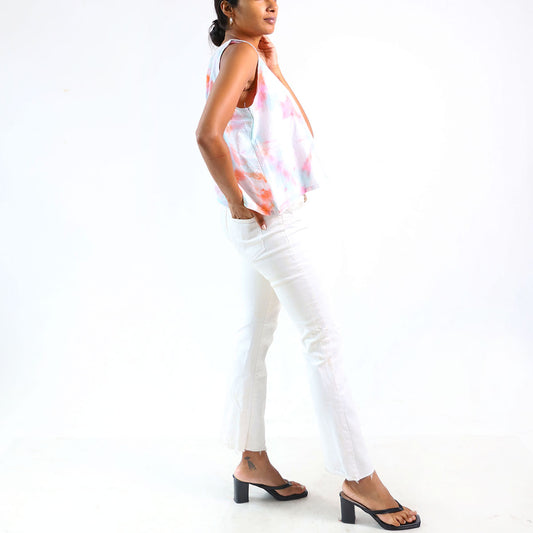 Cotton Candy Charm Tie-Dye Top