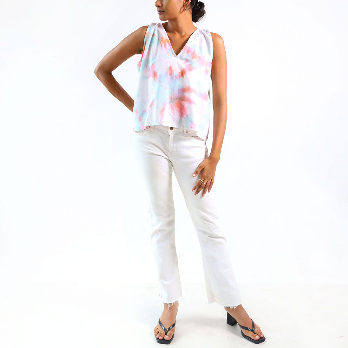 Cotton Candy Charm Tie-Dye Top