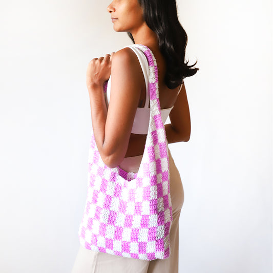 Lilac Breeze Crochet Bag