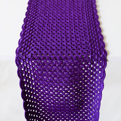 Amethyst Crochet Table Runner