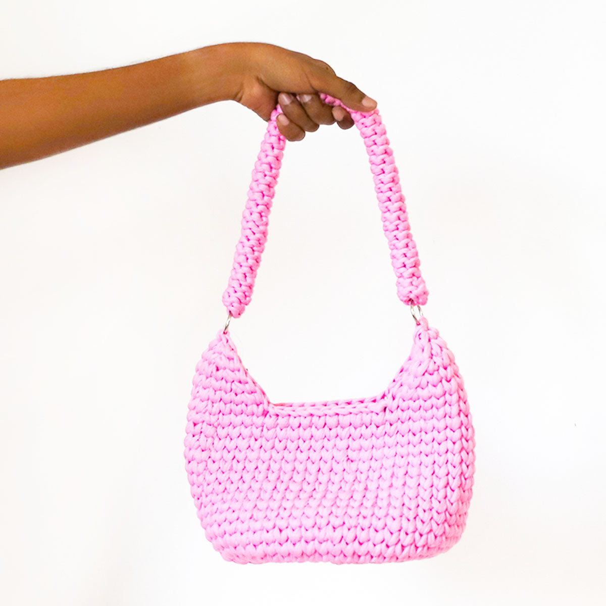 Cotton Candy Crotchet Shoulder Bag