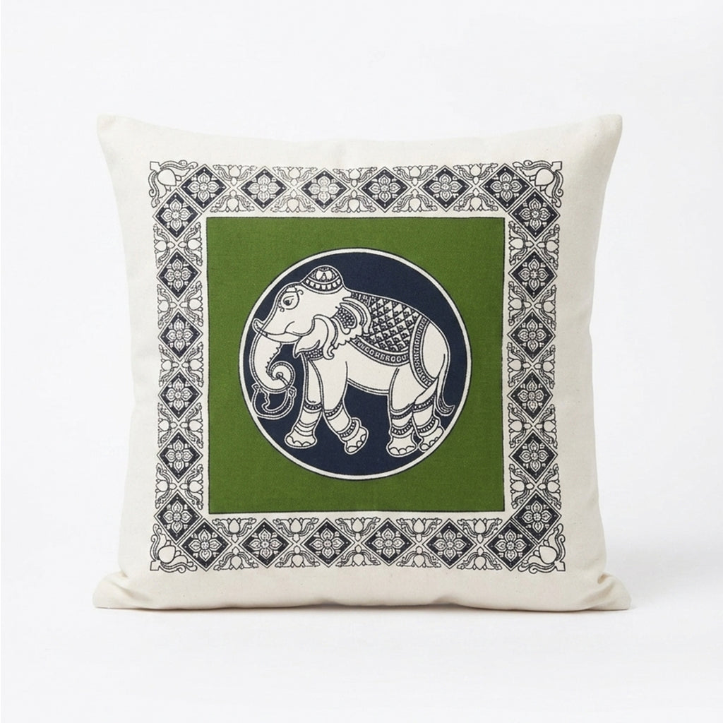 Jungle Elephant Cushion Cover