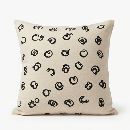 Scattered Sinhala Akuru Cushion Cover