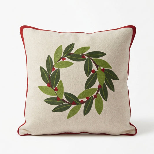 Christmas Wreath Cushion Cover