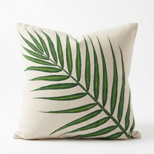 Palm Frond Cushion Cover