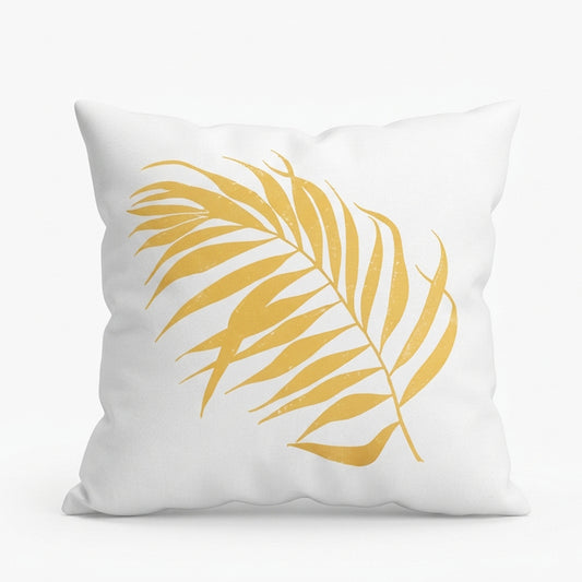 Gold Palm Cushion Cover