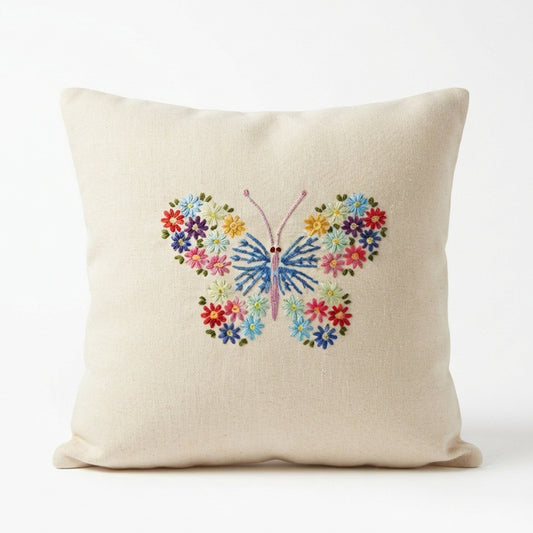 Pastel Butterfly Cushion Cover