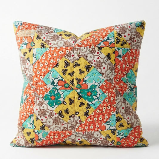 Magic Square Patchwork Cushion Cover