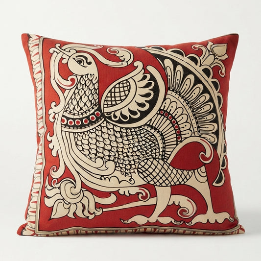 Red Swan Cushion Cover
