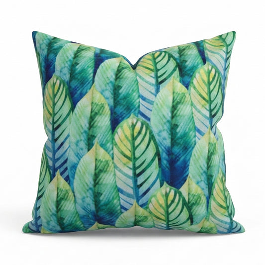 Pastel Leaves Cushion Cover