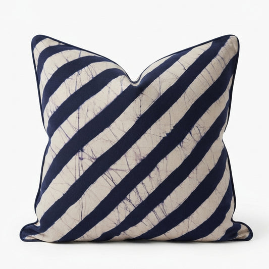 Classic Stripes Batik Cushion Cover