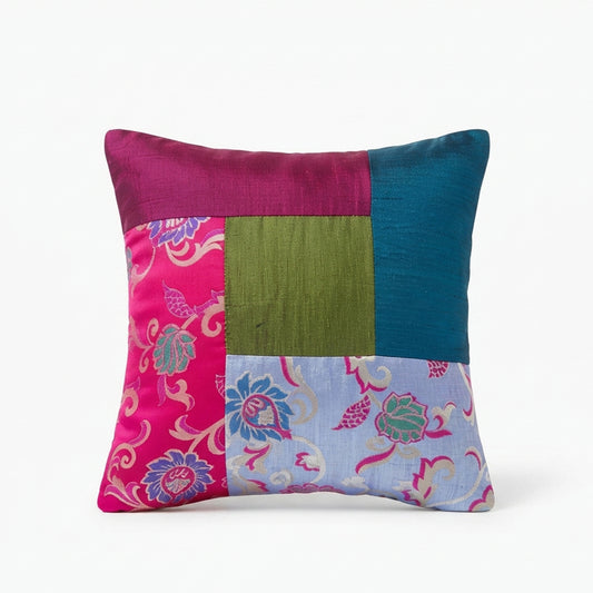 Noir Patchwork Cushion Cover