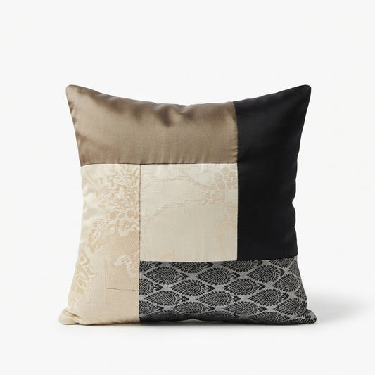 Neutral Patchwork Cushion Cover