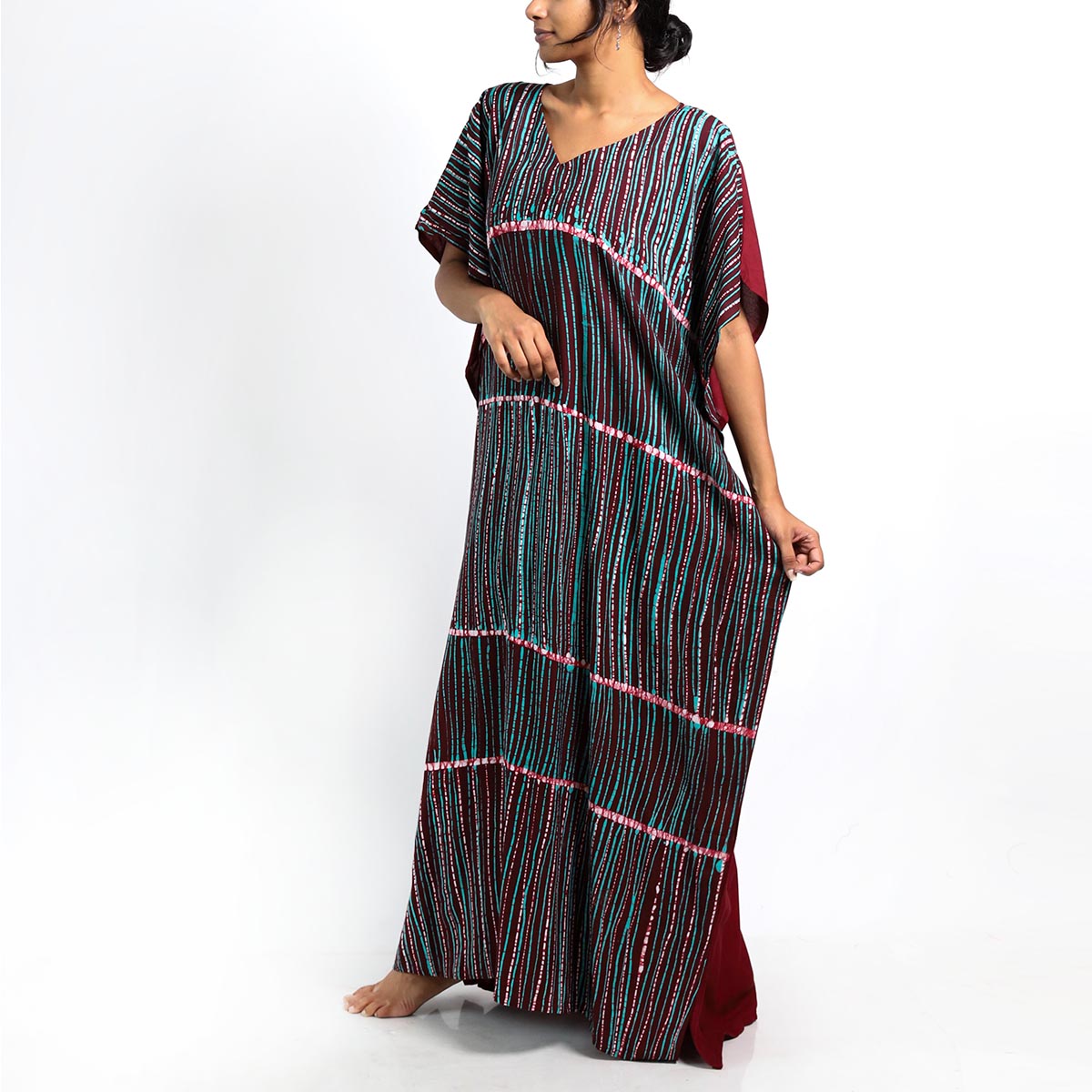 Peppermint Batik Kaftan