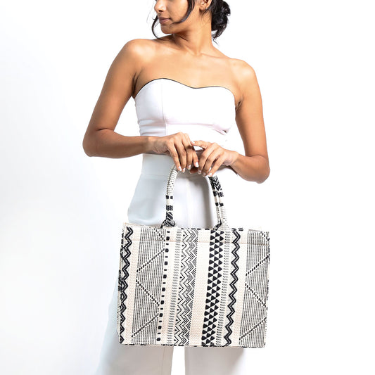 Classic Handloom Book Tote