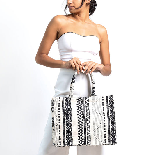 Classic Handloom Book Tote