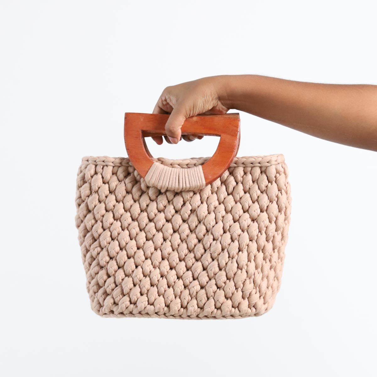 Coral Crotchet Handbag