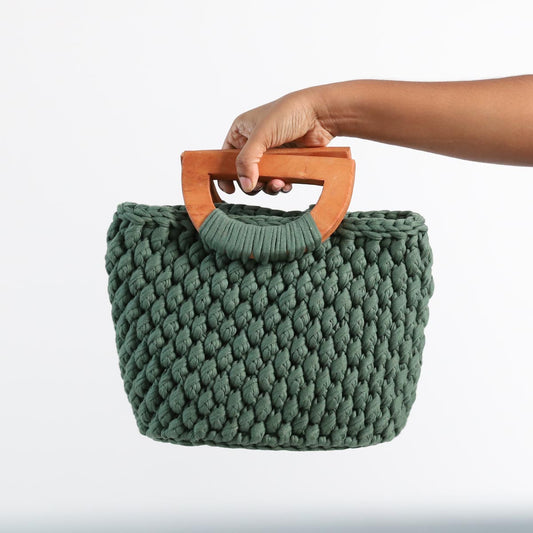 Emerald Crotchet Handbag
