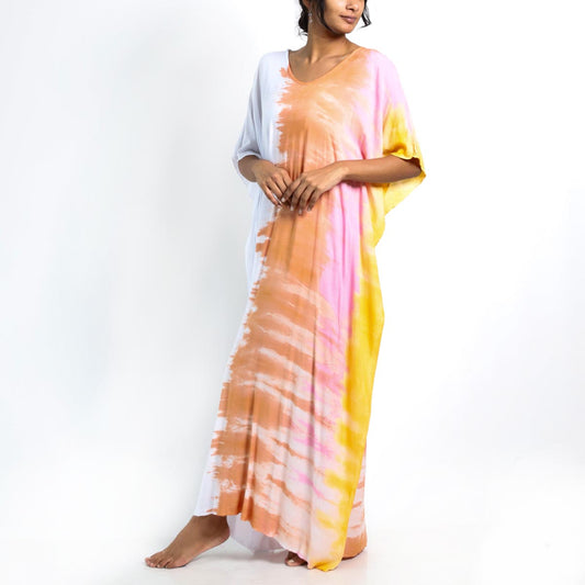 Sunrise Ombra Tie-Dye kaftan