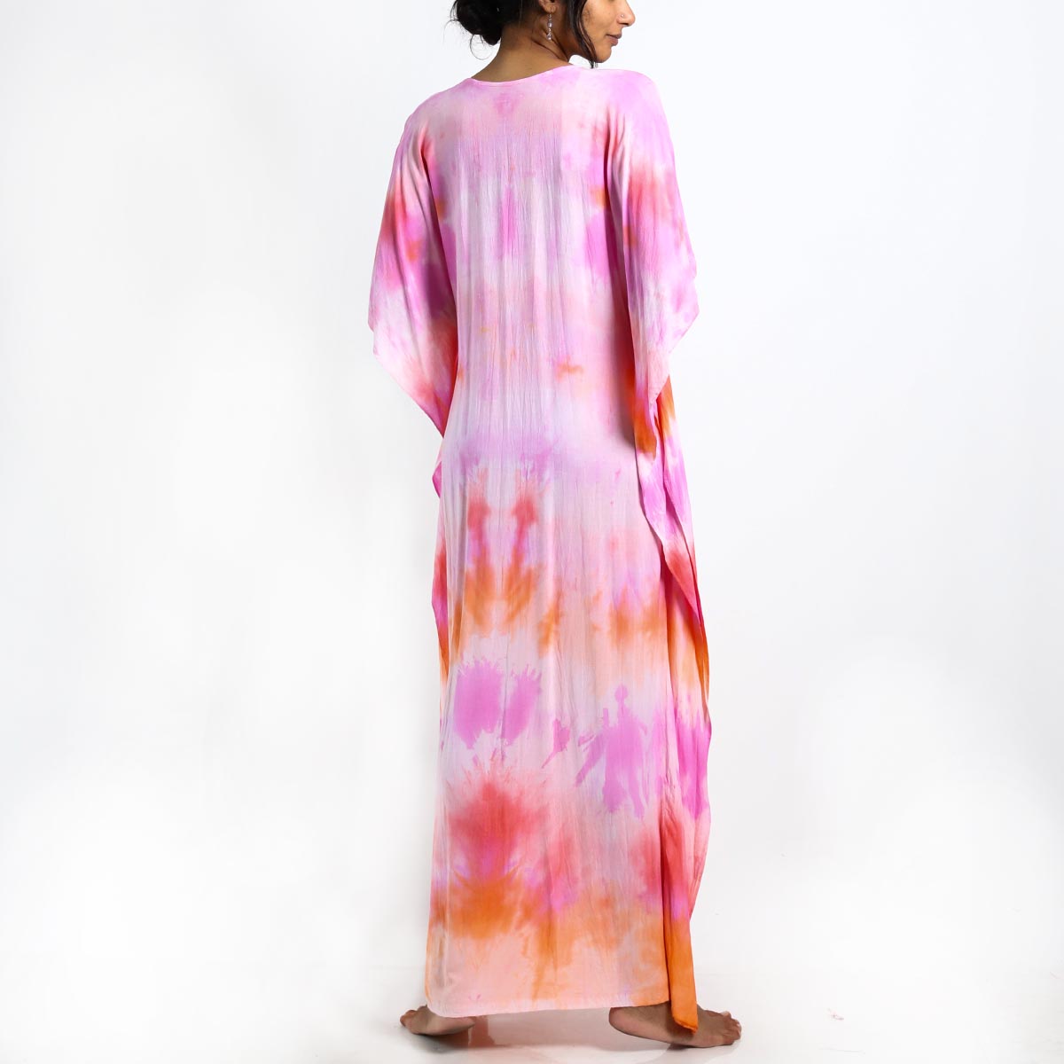 Candy Floss Tie-Dye kaftan