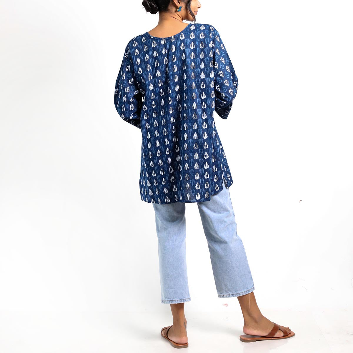 Carbon Block Printed Top