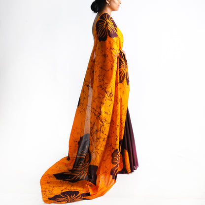 Hazel Batik Saree