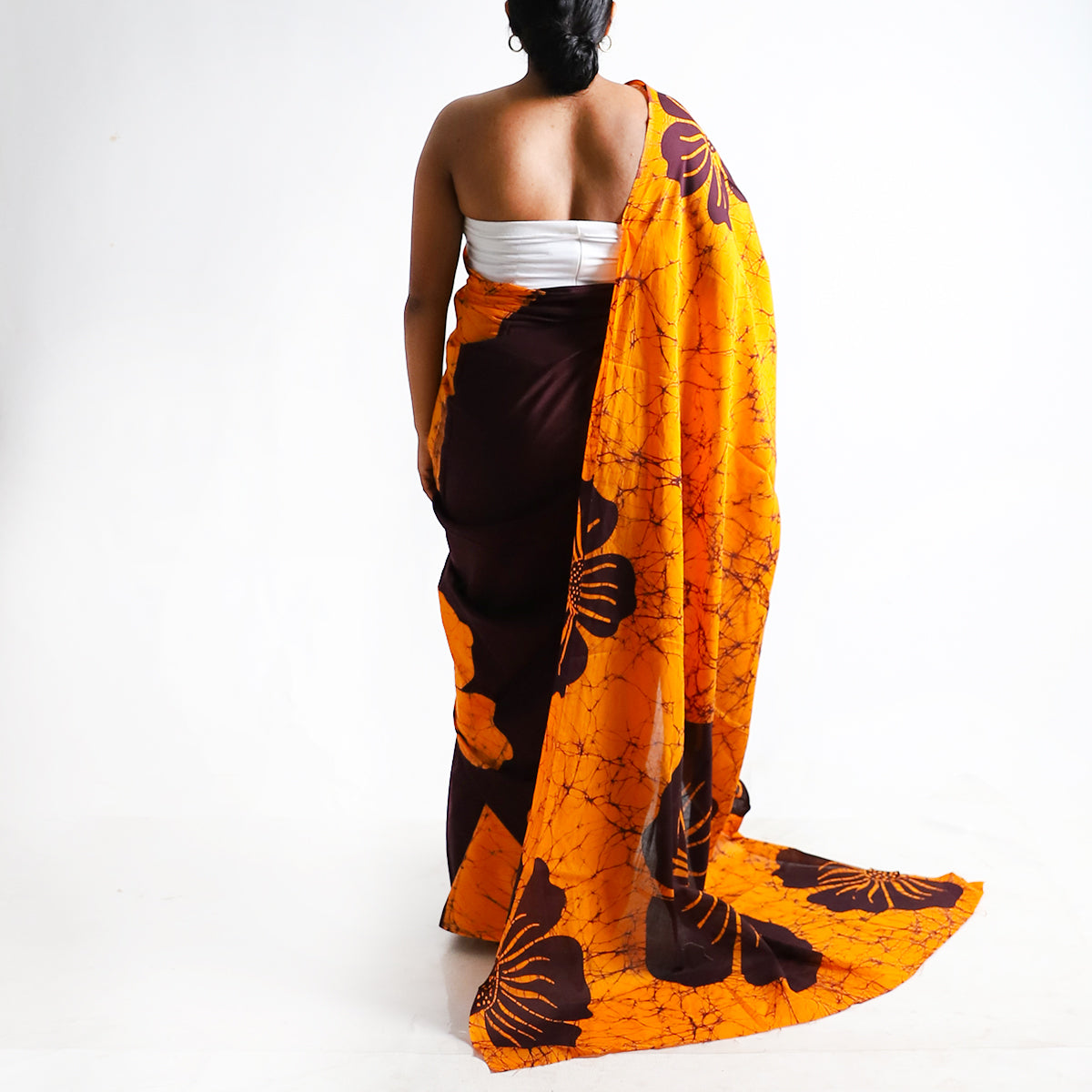 Hazel Batik Saree
