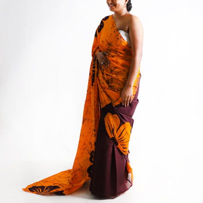 Hazel Batik Saree