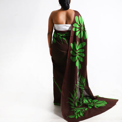 Foliage Batik Saree