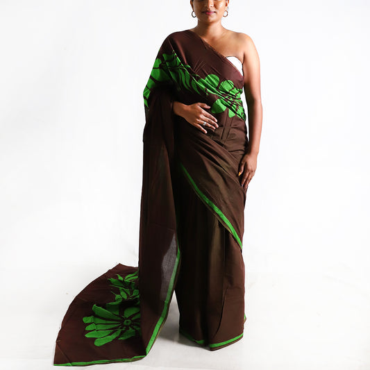 Foliage Batik Saree
