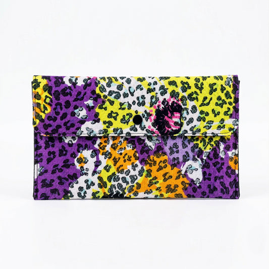 Amethyst Cheetah Pouch