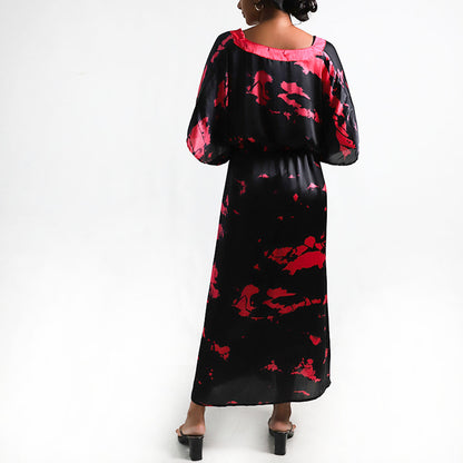 Pink Speckled Batik Kaftan