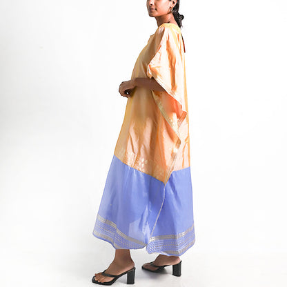 Tangerine Silk Kaftan