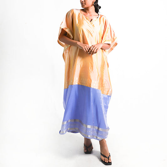 Tangerine Silk Kaftan