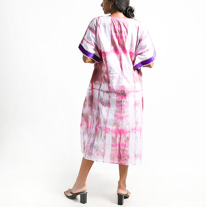 Pink Flame Shibhori Dress