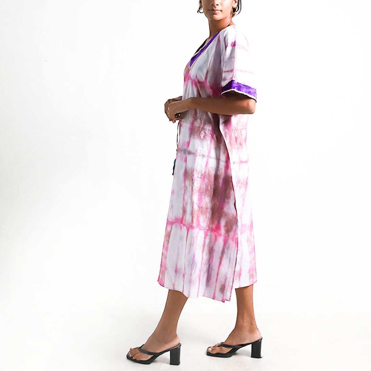 Pink Flame Shibhori Dress