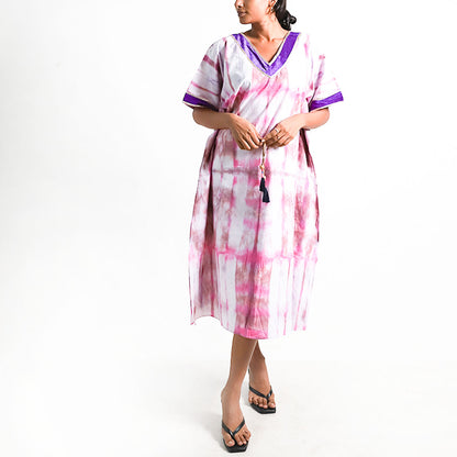 Pink Flame Shibhori Dress