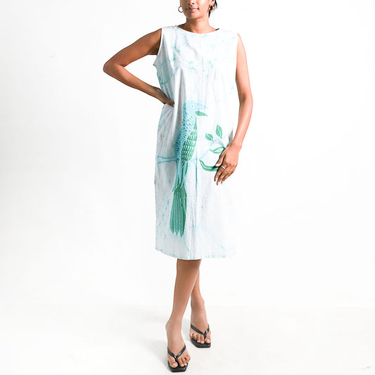Island Bird Batik Kurta Top