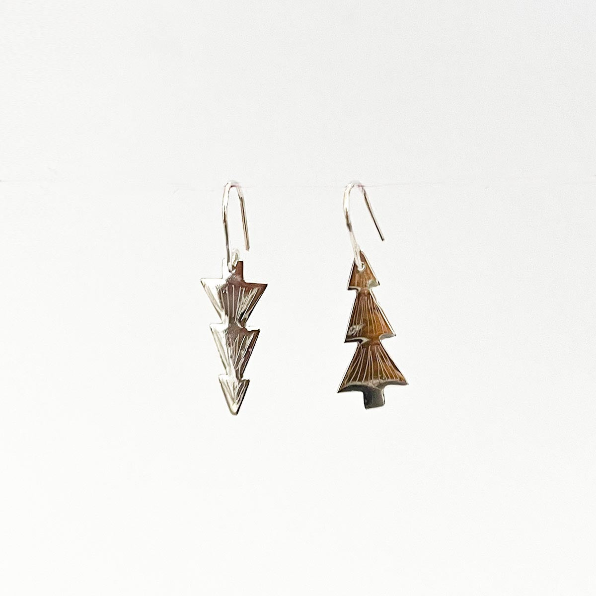 Christmas Tree Sterling Silver Earrings