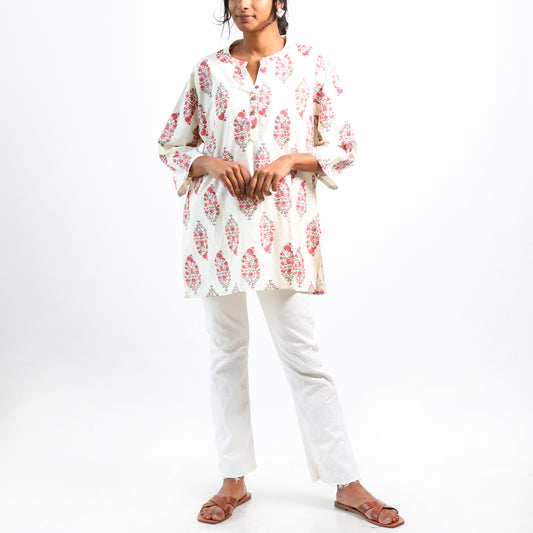 Boho Blossom Block Printed Top