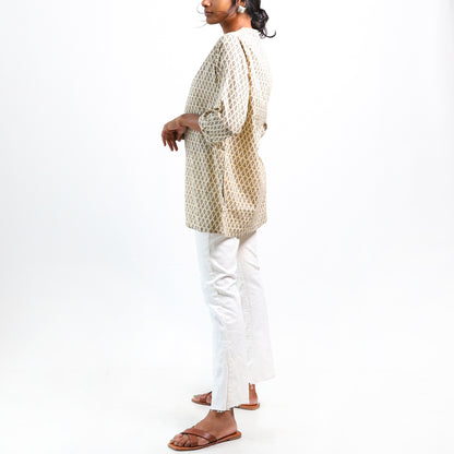 Vintage Vineyard Block Printed Top