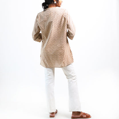 Tropical Paradise Block Printed Top