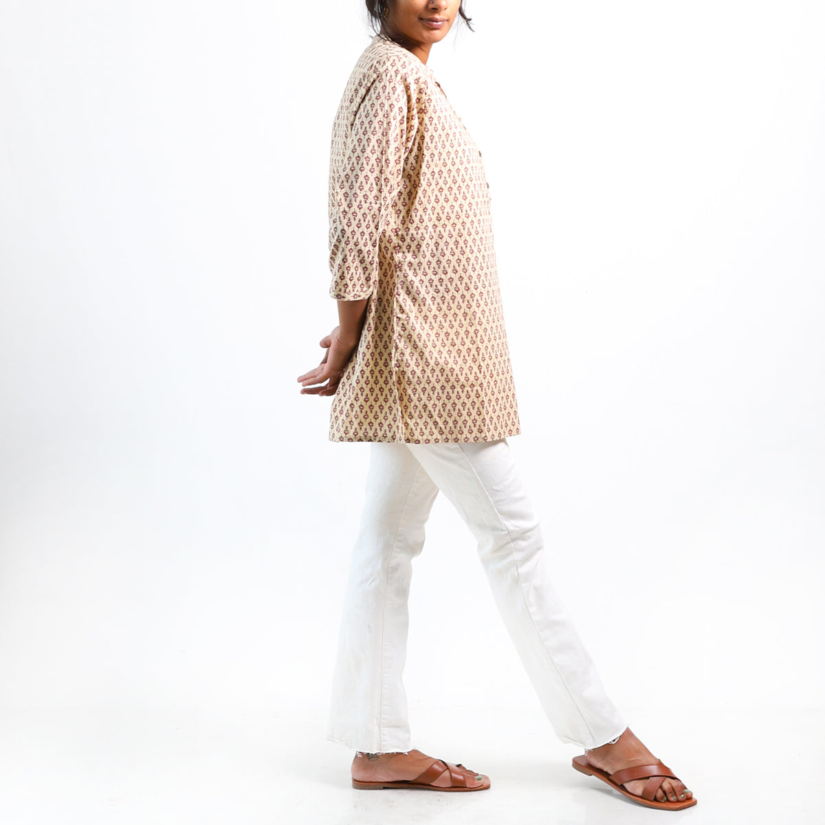 Tropical Paradise Block Printed Top