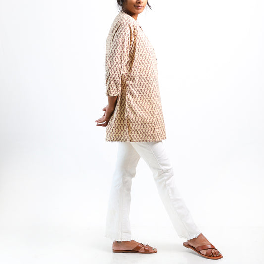 Tropical Paradise Block Printed Top
