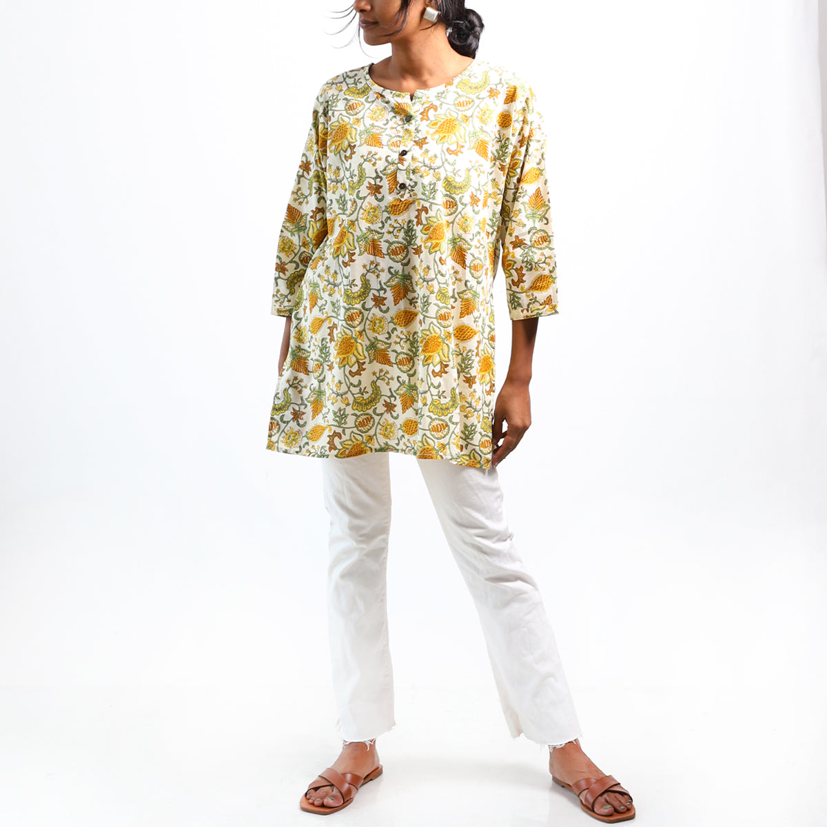 Secret Garden Block Printed Top