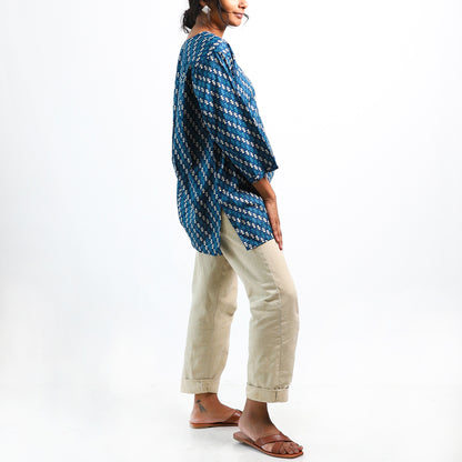 Wildflower Whimsy Block Print Blouse