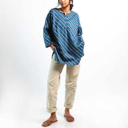 Wildflower Whimsy Block Print Blouse